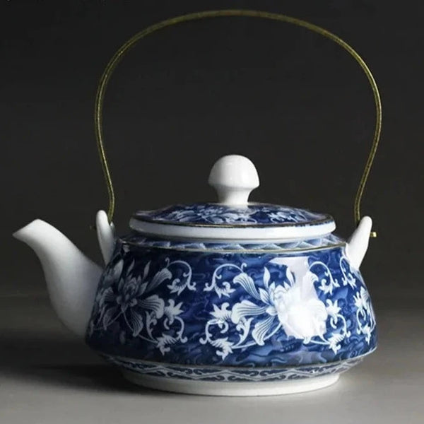 Blue White Porcelain Tea Pot-ToShay.org