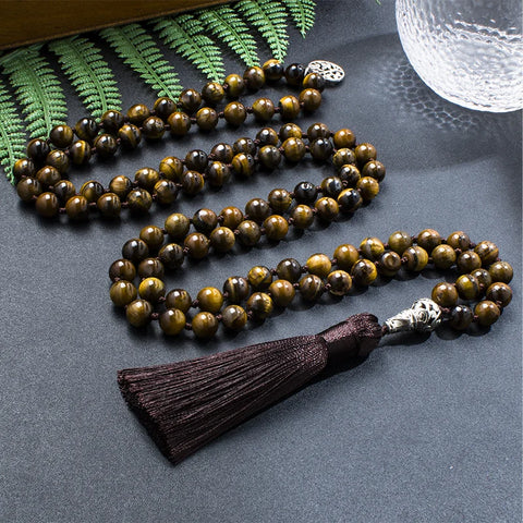 Yellow Tiger Eye Mala Beads-ToShay.org