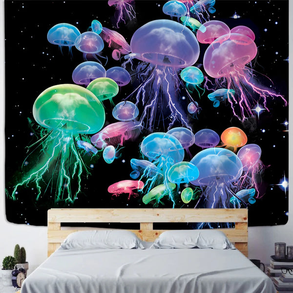 Mushroom Art Tapestry-ToShay.org