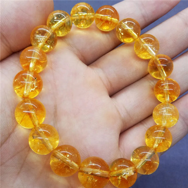 Yellow Citrine Bead Bracelet-ToShay.org