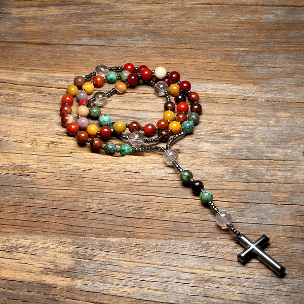 Red Mookaite Rosary-ToShay.org