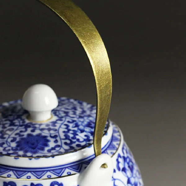 Blue White Porcelain Tea Pot-ToShay.org