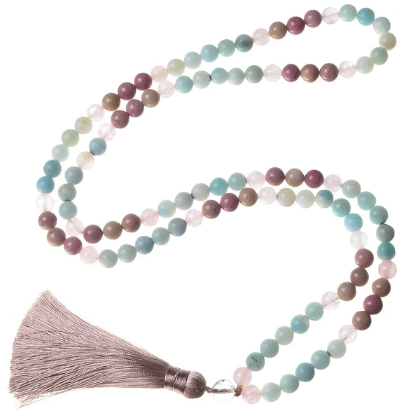 Blue Amazonite Mala Beads-ToShay.org