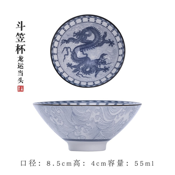 Blue White Porcelain Cups-ToShay.org