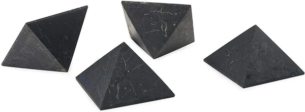 Black Shungite Pyramid-ToShay.org