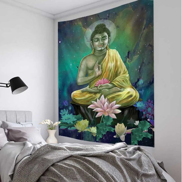 Buddha Meditation Tapestry-ToShay.org