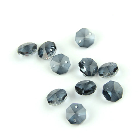 Grey Crystal Octagon Beads-ToShay.org