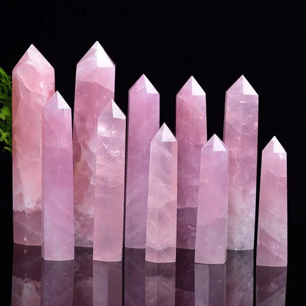 Pink Rose Quartz Crystal Point-ToShay.org