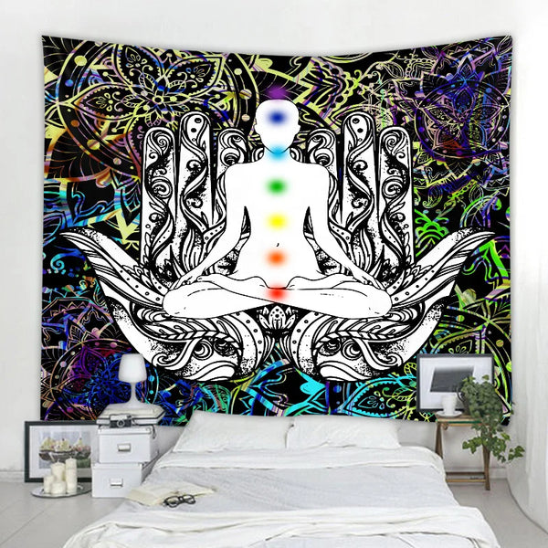 Chakra Meditation Tapestry-ToShay.org