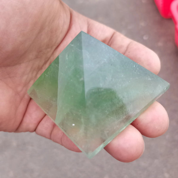 Green Fluorite Pyramid-ToShay.org