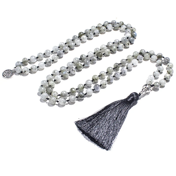 White Labradorite Mala Bead Set-ToShay.org