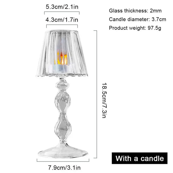 Glass Candle Holder-ToShay.org