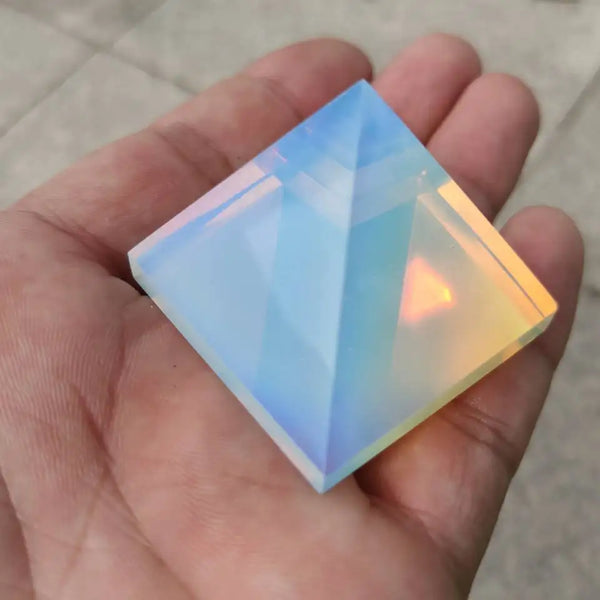 White Opal Pyramid-ToShay.org