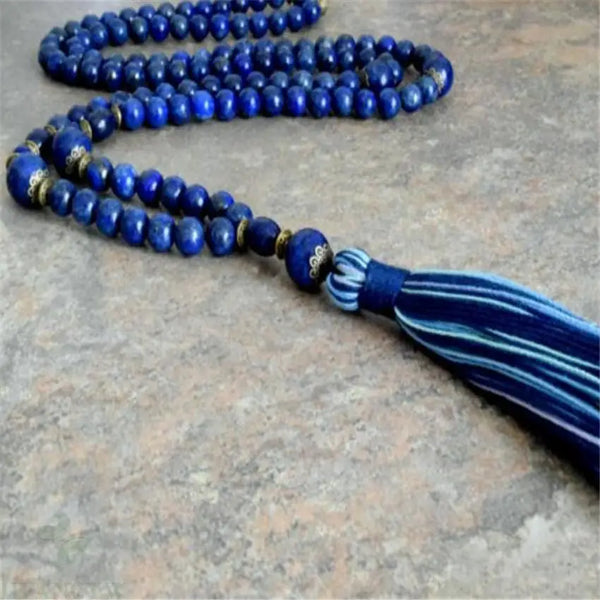 Blue Lapis Lazuli Mala Beads-ToShay.org