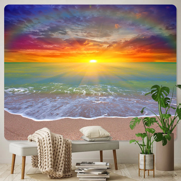 Seaside Sunrise Tapestry-ToShay.org