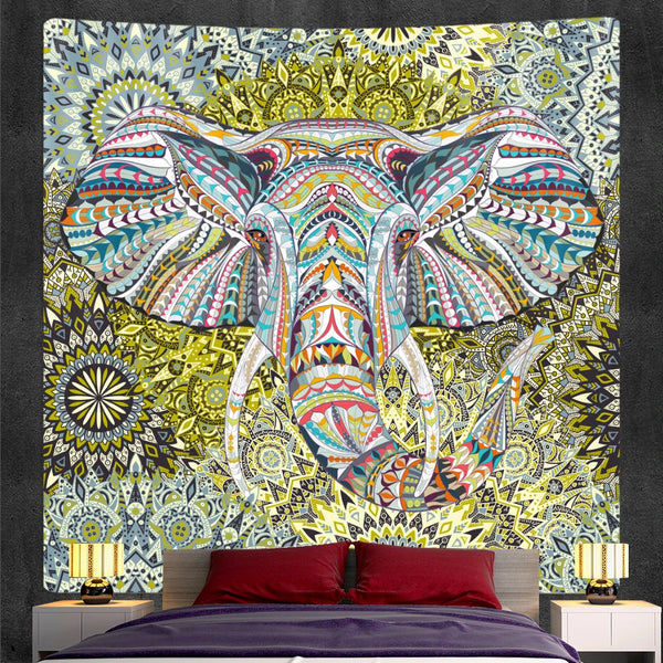 Elephant Art Tapestry-ToShay.org