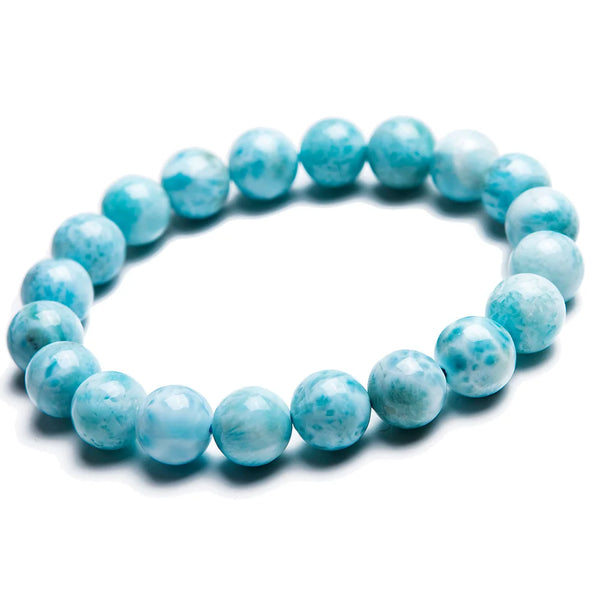 Blue Larimar Bead Bracelet-ToShay.org