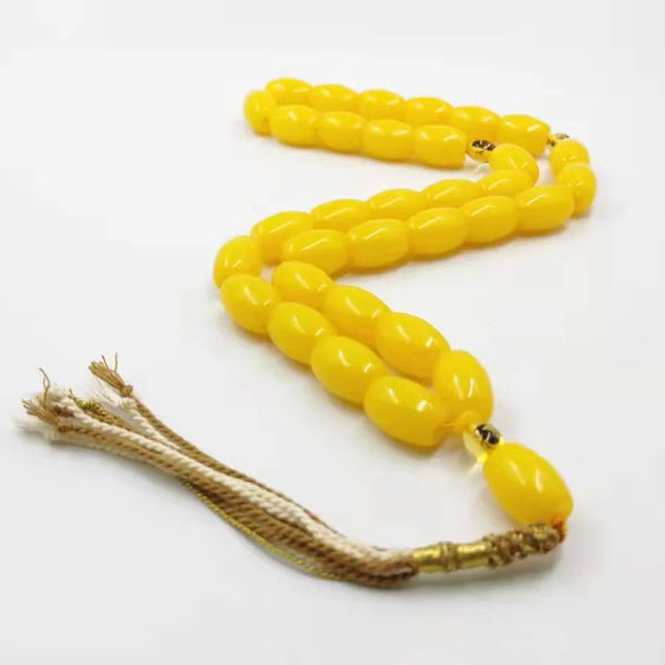 Yellow Amber Prayer Beads-ToShay.org