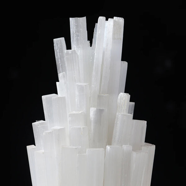 White Selenite Sulfite Lamp-ToShay.org