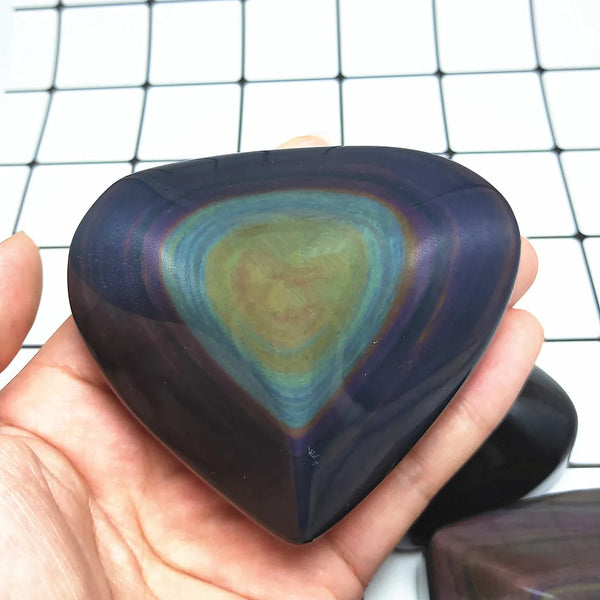 Black Rainbow Obsidian Hearts-ToShay.org