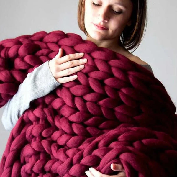 Knitted Throw Blanket-ToShay.org