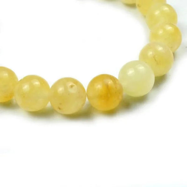 Yellow Citrine Bead Bracelet-ToShay.org