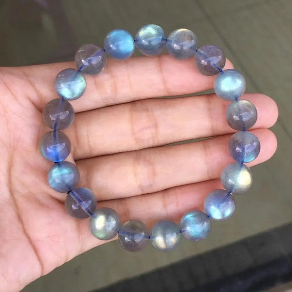 Blue Light Labradorite Bead Bracelet-ToShay.org