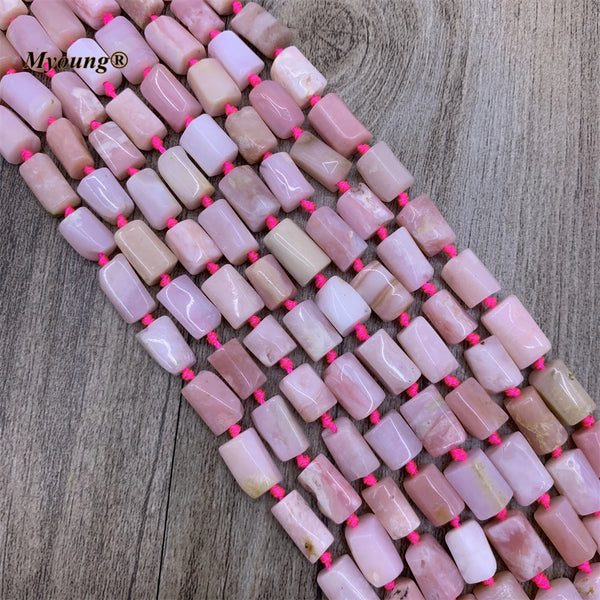 Pink Opal Tube Beads-ToShay.org