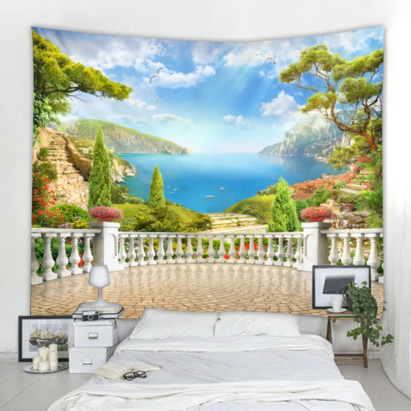 Sea View Art Tapestry-ToShay.org