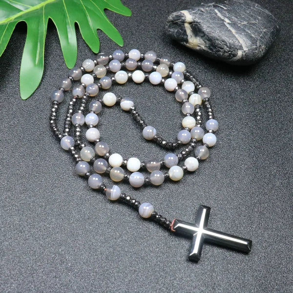 Mixed Quartz Crystal Rosary Beads-ToShay.org