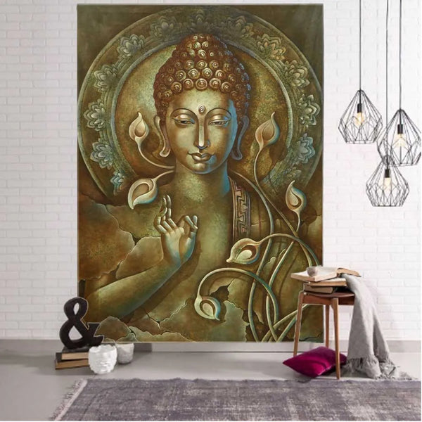 Buddha Meditation Tapestry-ToShay.org