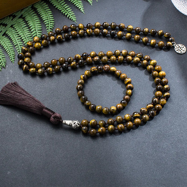 Yellow Tiger Eye Mala Beads-ToShay.org