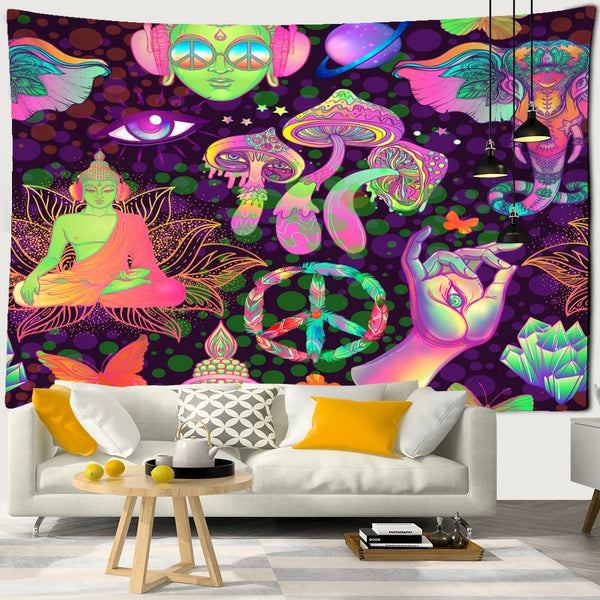 Buddha Art Tapestry-ToShay.org