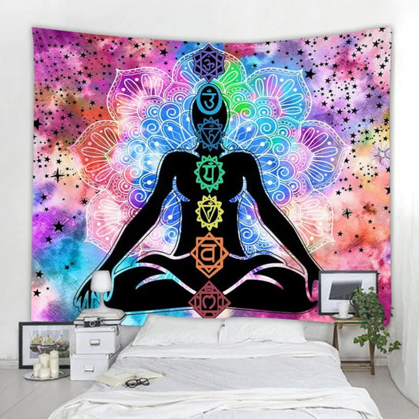 Chakra Meditation Tapestry-ToShay.org