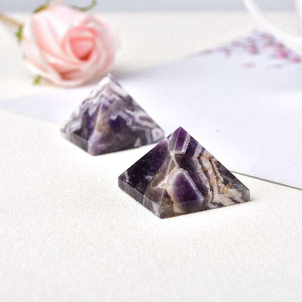 Purple Dream Amethyst Pyramid-ToShay.org