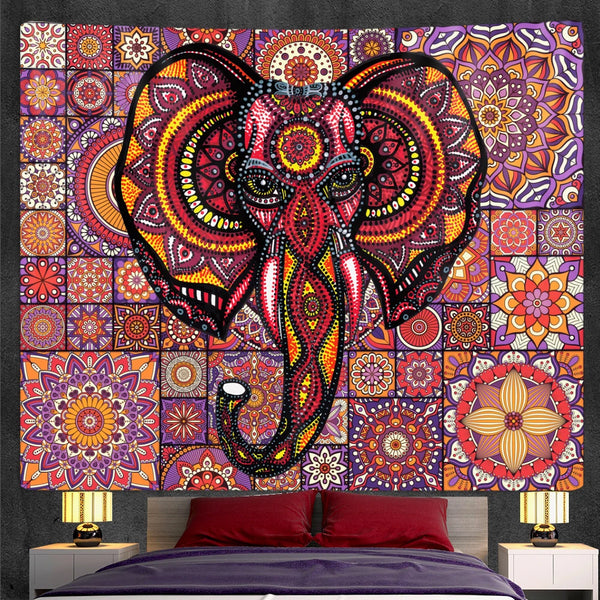 Elephant Art Tapestry-ToShay.org