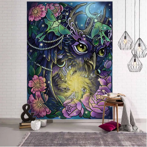 Psychedelic Animal Art Tapestry-ToShay.org