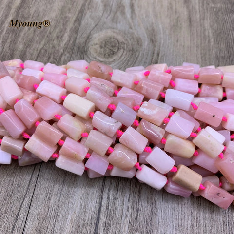 Pink Opal Tube Beads-ToShay.org