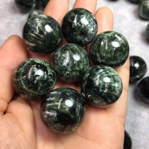 Green Seraphinite Ball-ToShay.org