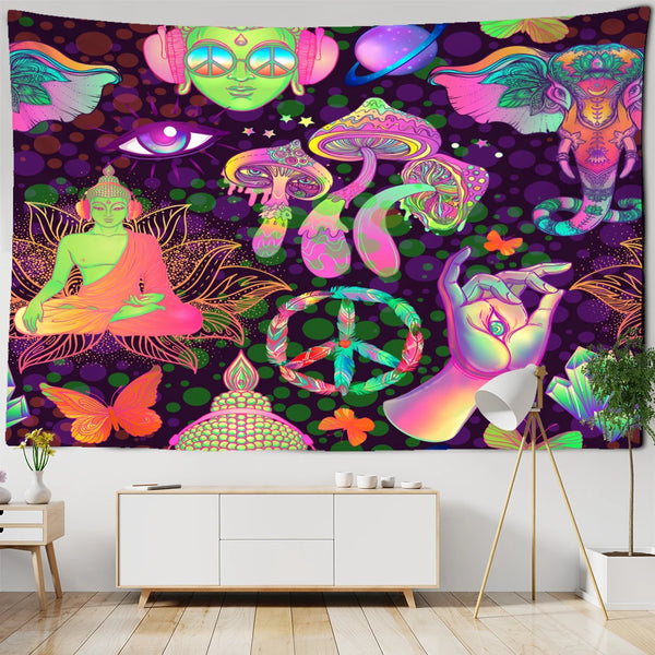 Buddha Art Tapestry-ToShay.org