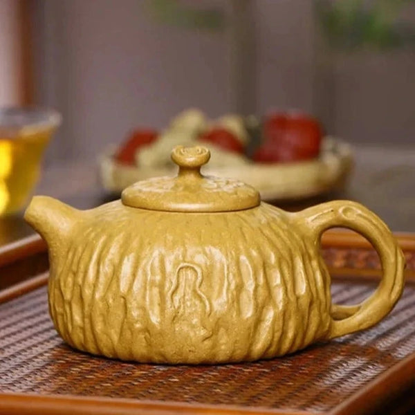 Yellow Yixing Clay Tea Pot-ToShay.org