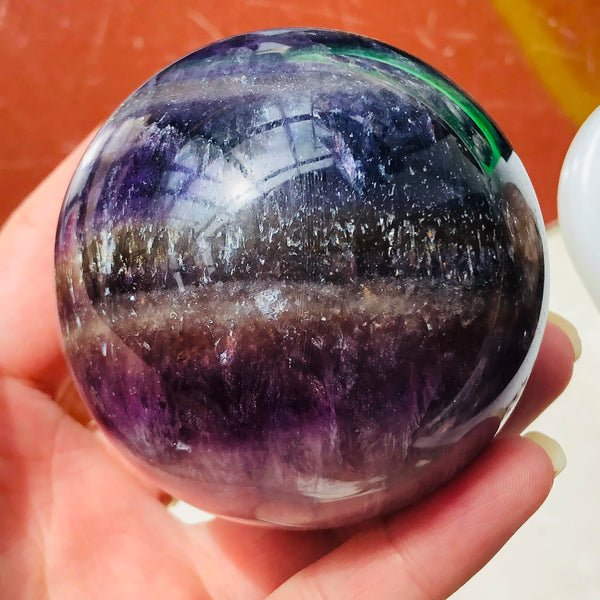 Purple Fluorite Quartz Ball-ToShay.org