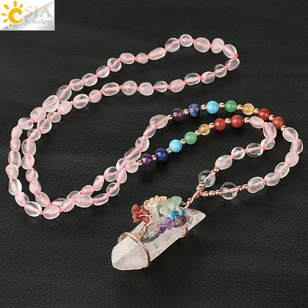 Chakra Bead Pendant Necklace-ToShay.org