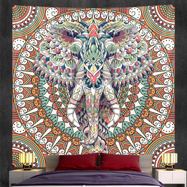 Elephant Art Tapestry-ToShay.org