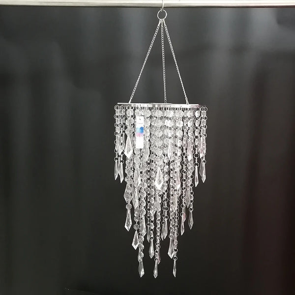 Crystal Bead Chain Chandelier-ToShay.org