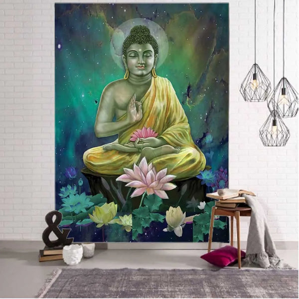 Buddha Meditation Tapestry-ToShay.org