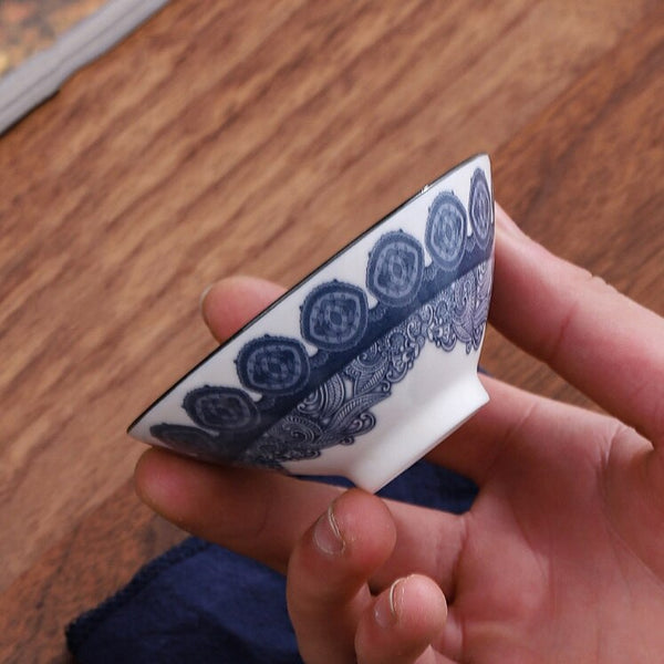 Blue White Porcelain Cups-ToShay.org