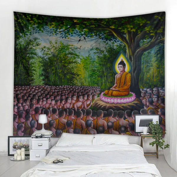 Buddha Meditation Tapestry-ToShay.org