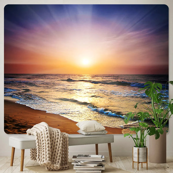 Seaside Sunrise Tapestry-ToShay.org