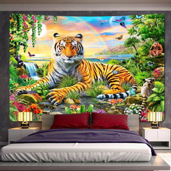 Jungle Animals Tapestry-ToShay.org